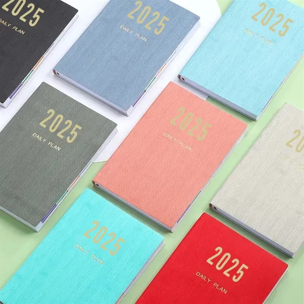 2025 A5 Prime Daily Planner Notebook 365 Days Agenda 2