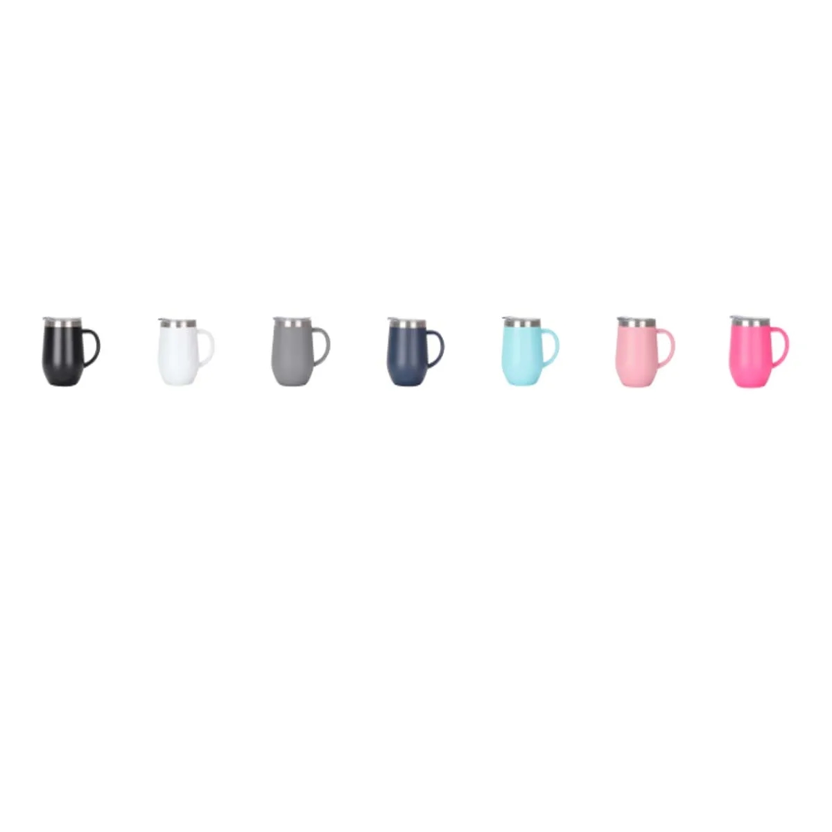 12oz Stainless Steel Wine Tumbler Coffee Mug with Lid 3