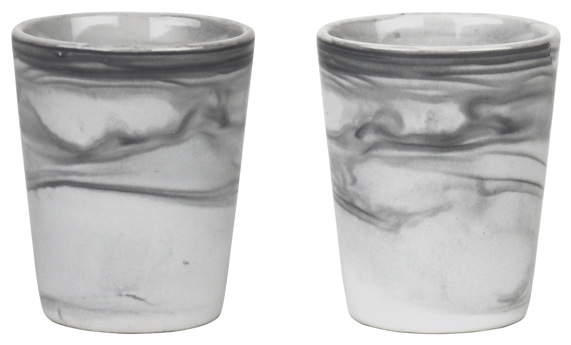 2 Oz. Ceramic Marble Shot Glass 2