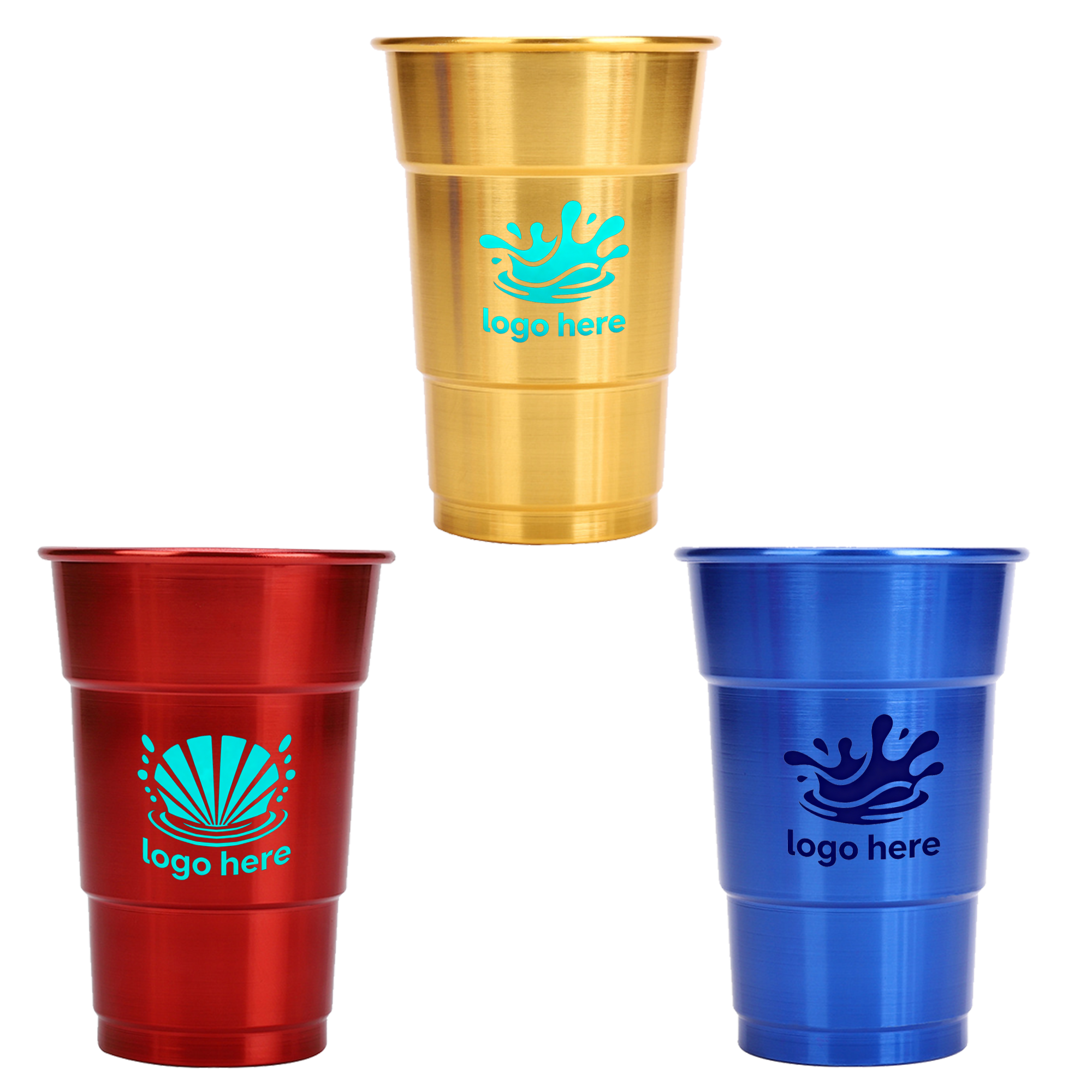 16oz Disposable Aluminum Beer Tumbler 1