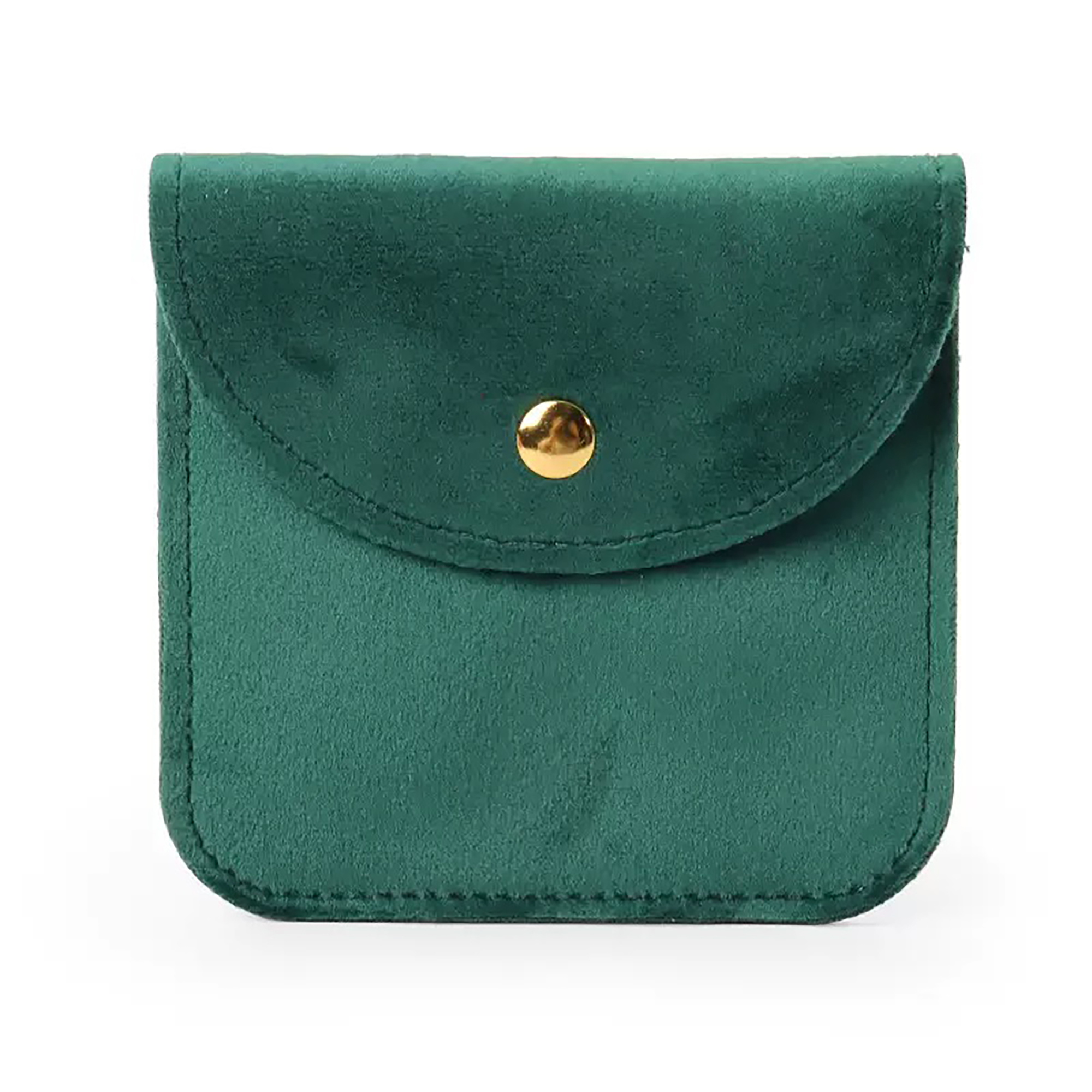Velvet Jewelry Storage Pouch with Snap Closure 2