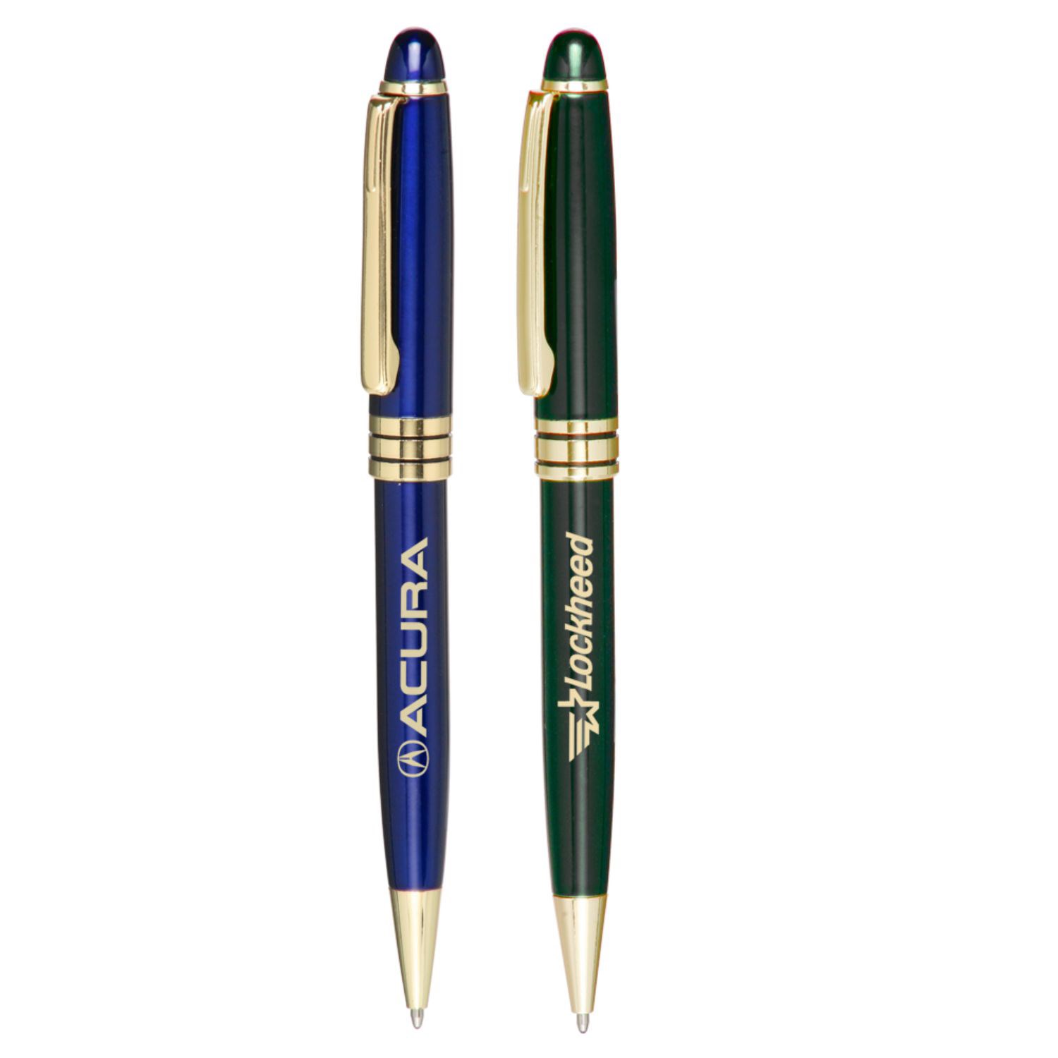 Executive Twister Gold Trim Pens 3