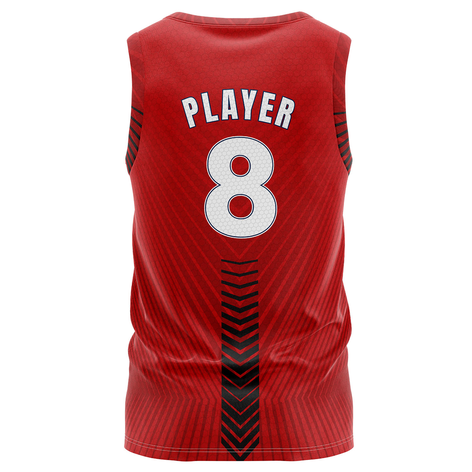 Unisex 160 GSM Football Mesh Performance Sublimation Sleeveless Tank Tops 4