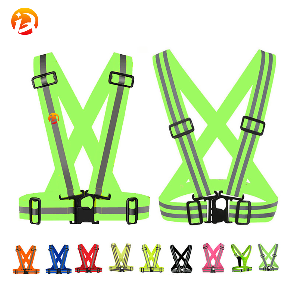 Adjustable Reflective Strap Safety Vest Elastic Belt 3