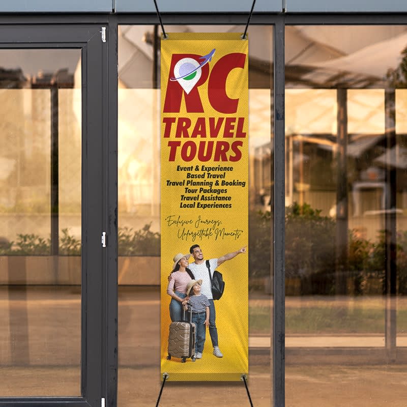 Custom 8' X 2' Mesh Banners 6