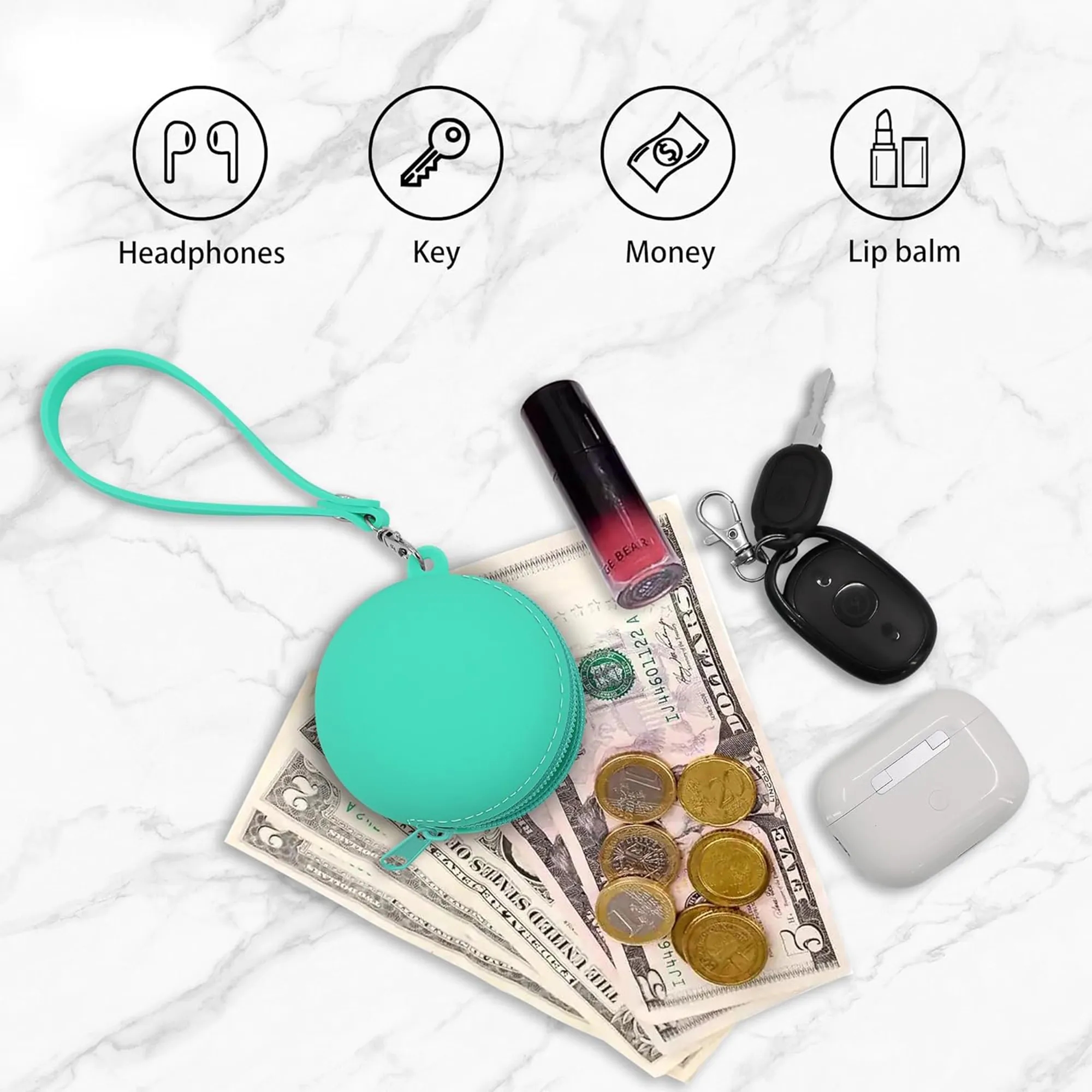 Portable Round Organizer For Small Essentials Storage 2