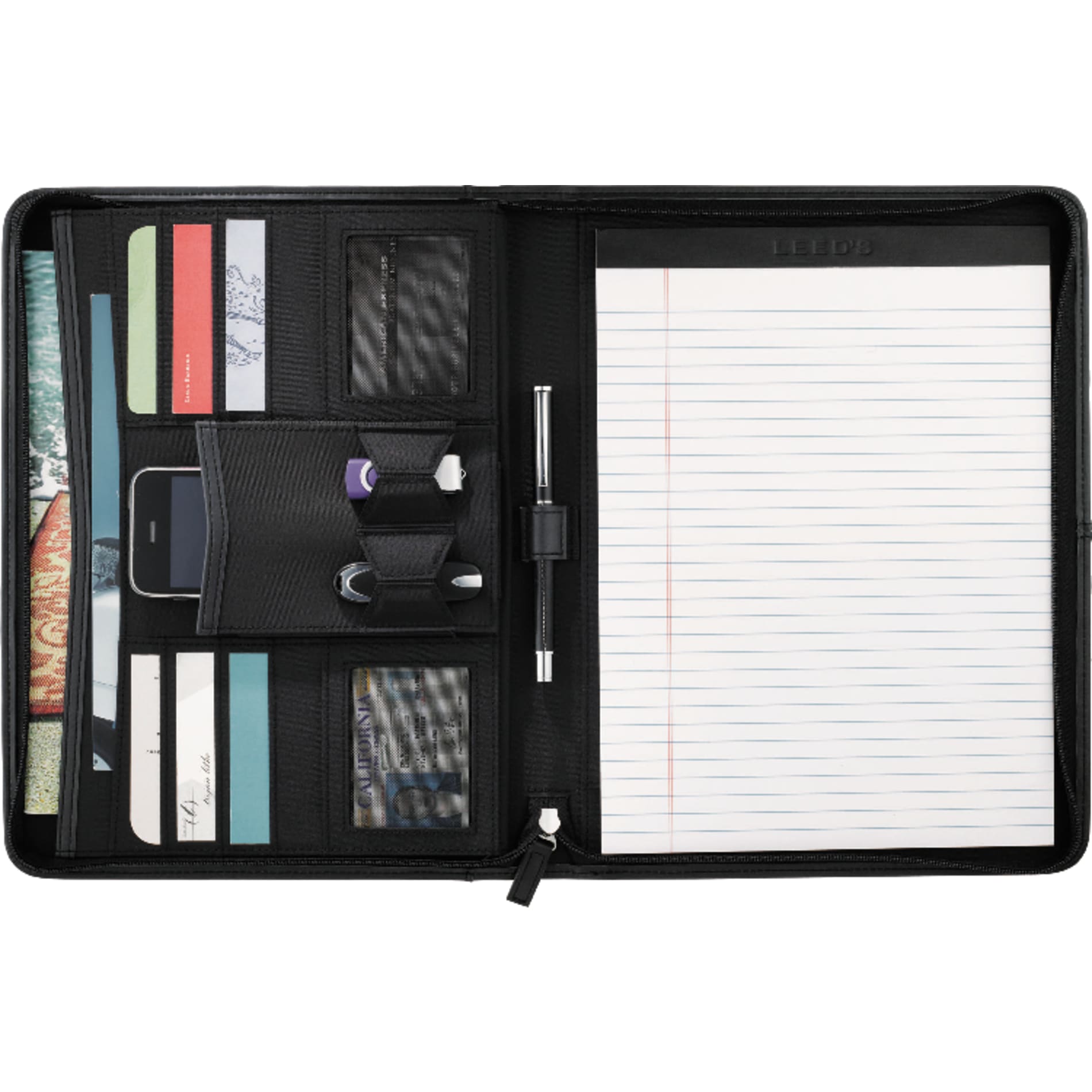 Zippered UltraHyde Padfolio FSC Mix Paper