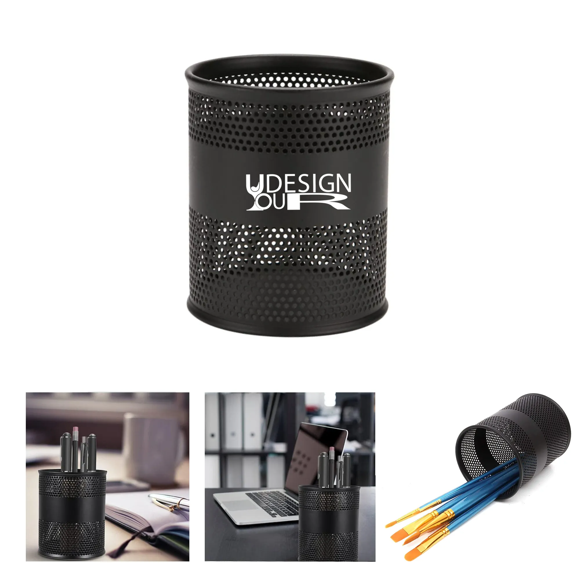 Metal Mesh Pen Holder 2