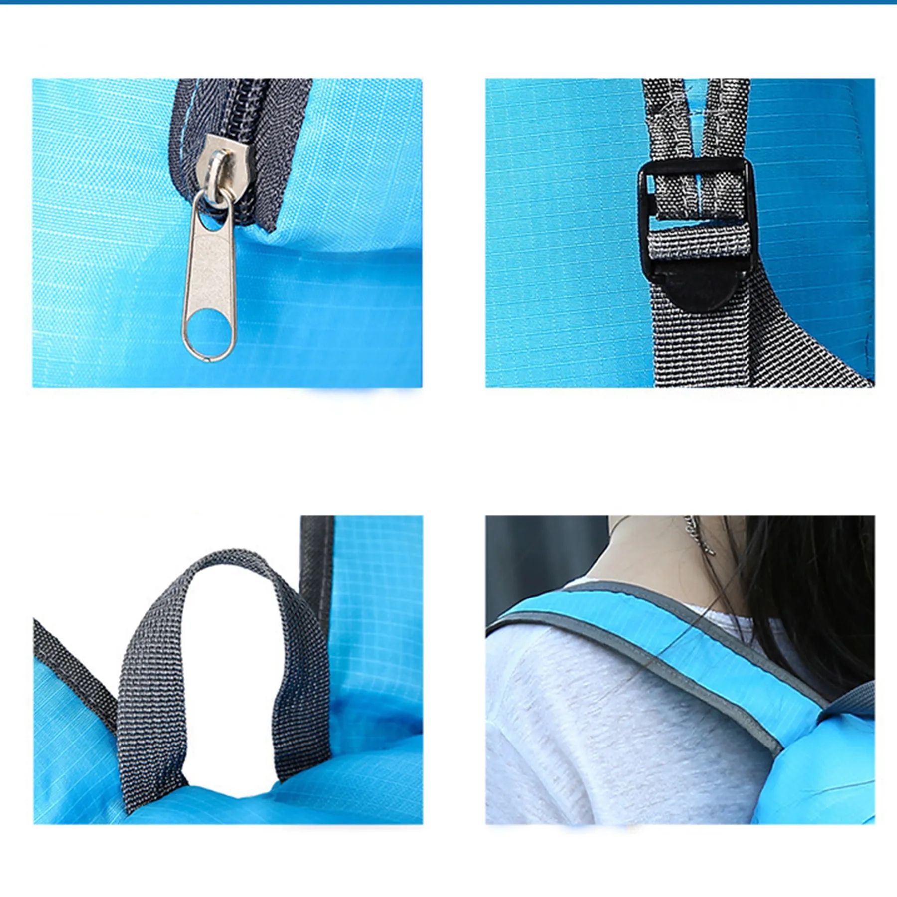 Oxford cloth folding backpack 4