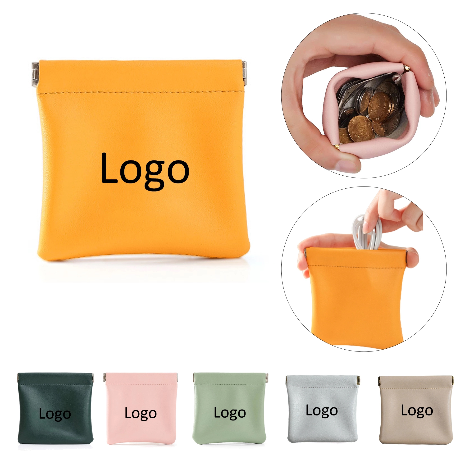 Squeeze Buckle Coin Purse Pouch 4