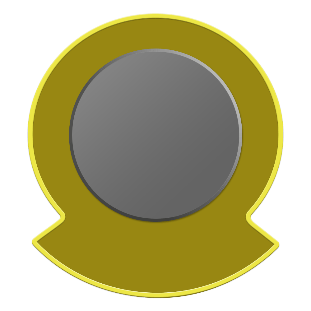 Express Vibraprint 1-1/4" x 1-3/8" Round Lapel Pin w/ Bar & Magnet Back 2