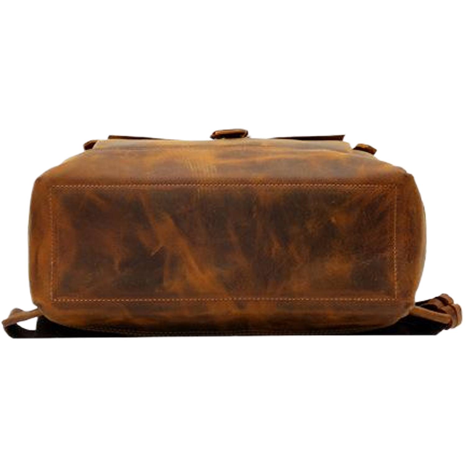 Retro Genuine Leather Large Capacity Travel Backpack 11