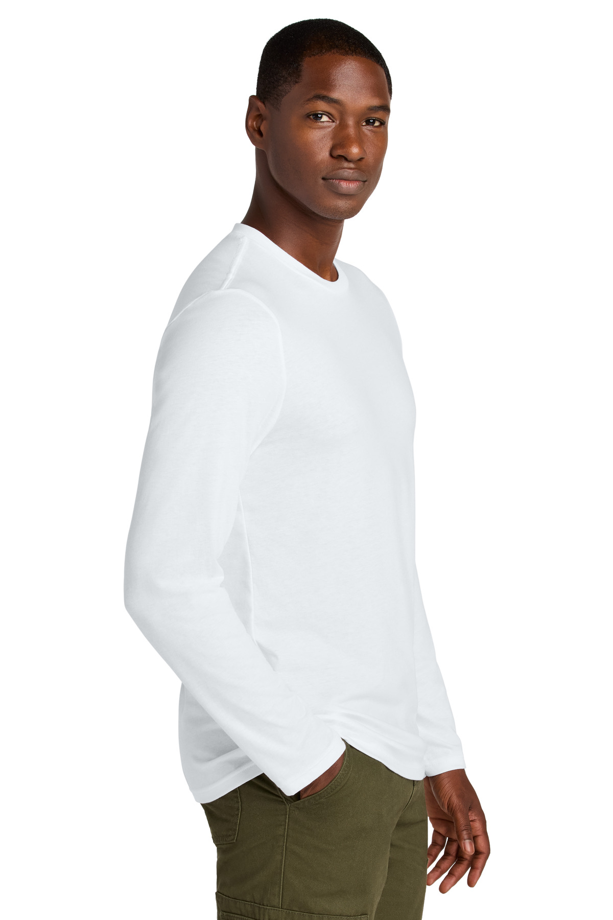 District Perfect Weight CVC Long Sleeve Tee DT185 59