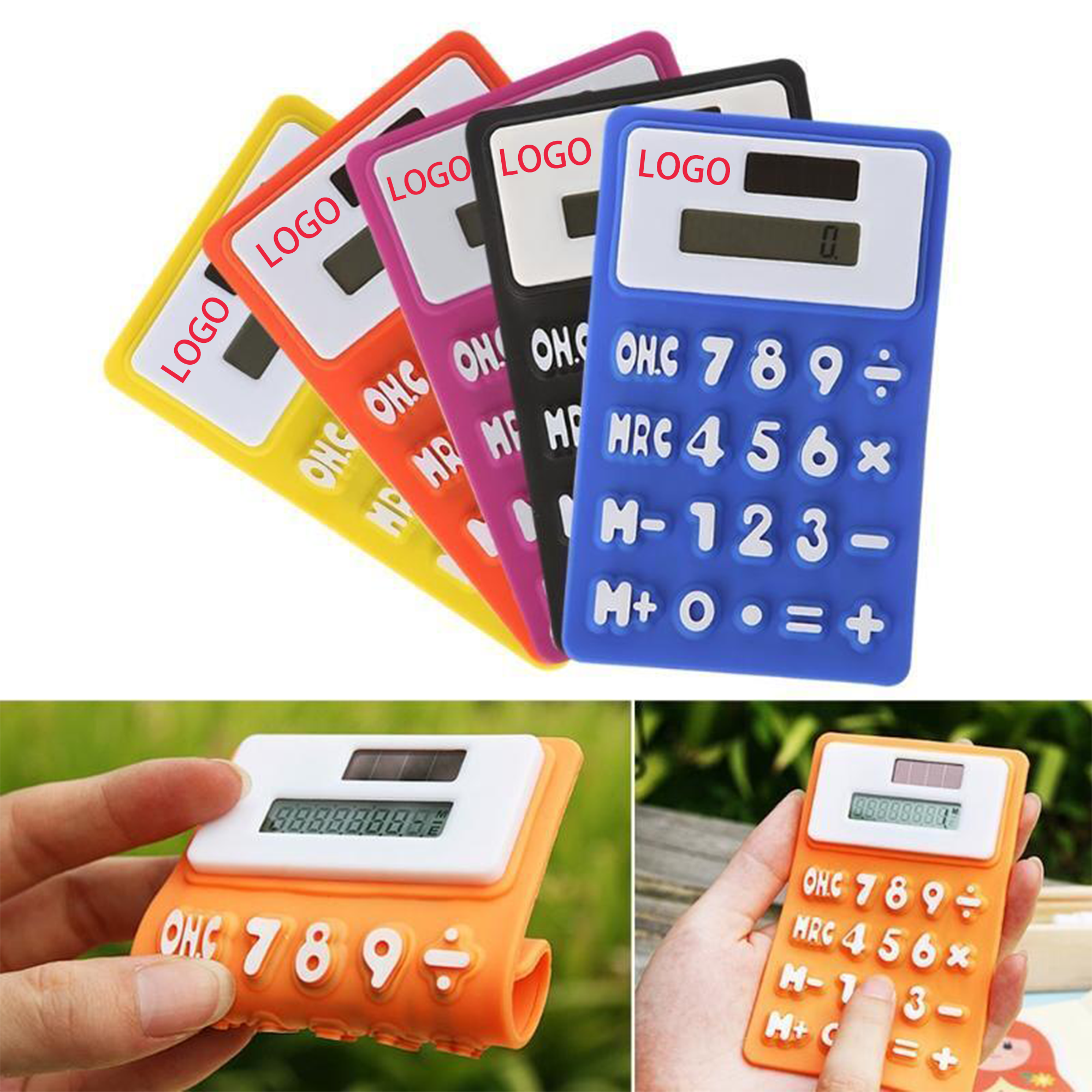 Silicone Solar Powered Calculator MOQ 100pcs 1