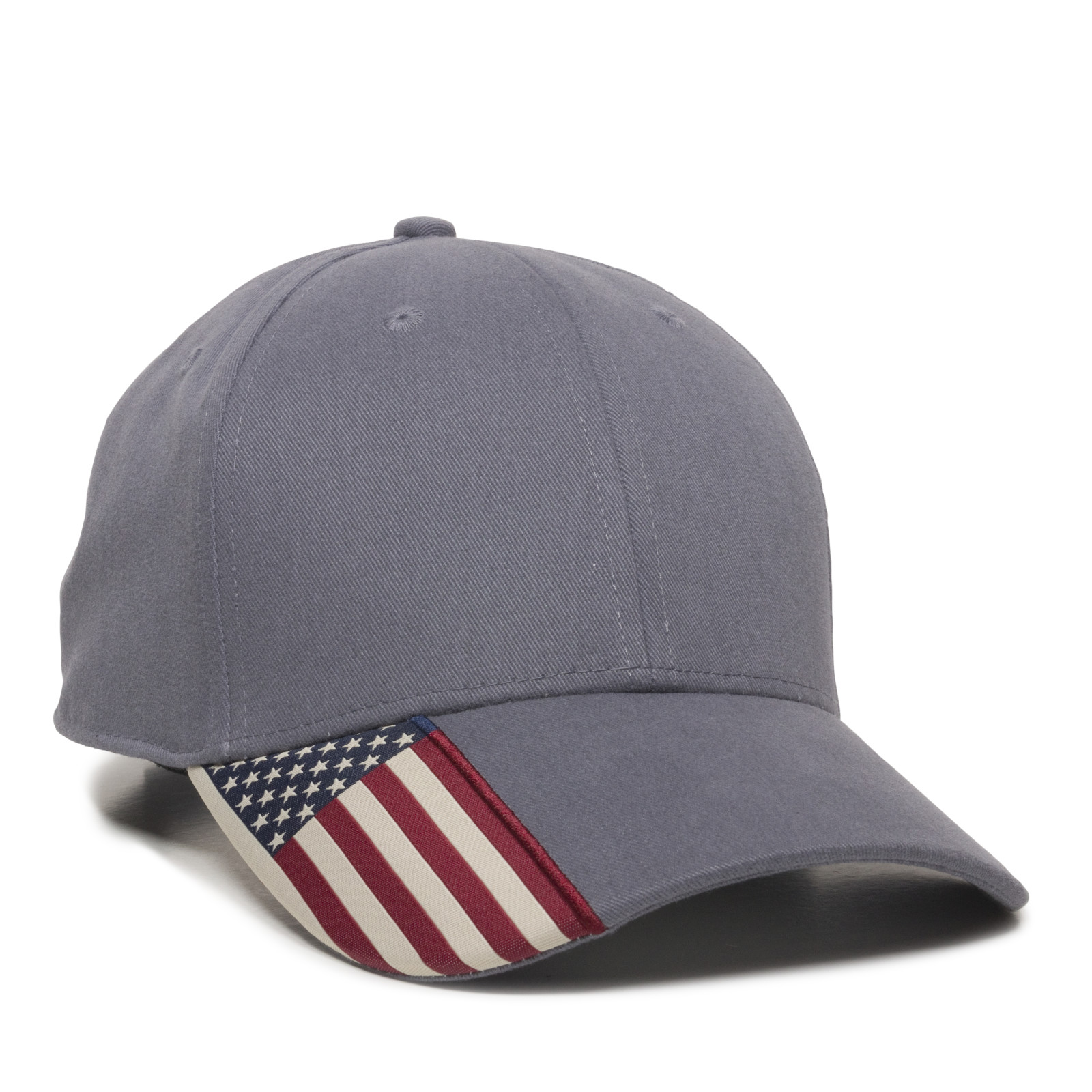 Brushed Twill w/Flag Visor Insert 2