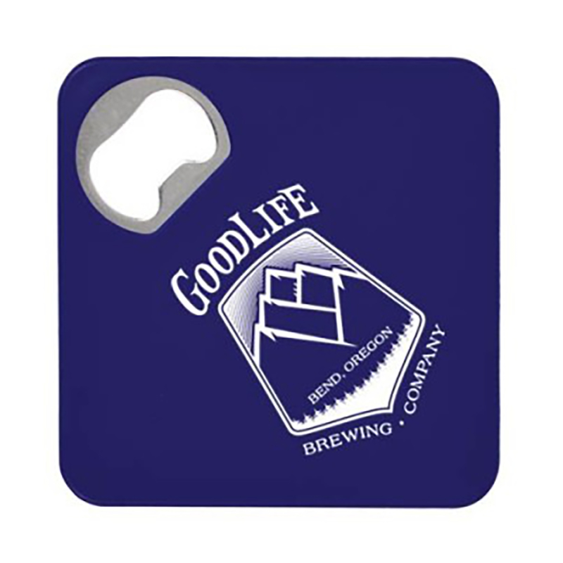 Square Bottle Opener with Coaster 8