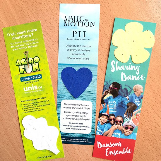 Single-Sided Large Eco Bookmark With Shape 4
