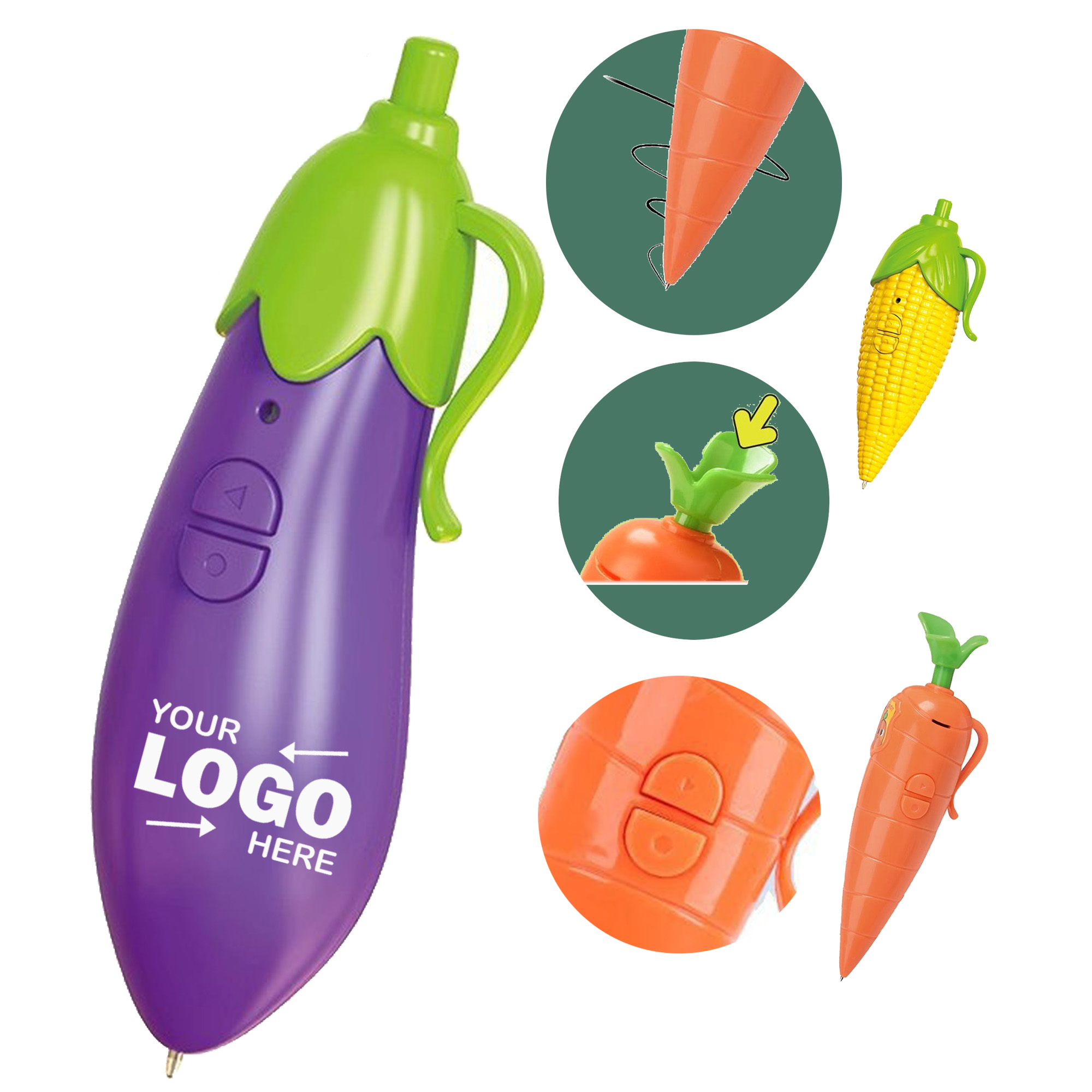 Vegetable Shaped Voice Recording Ballpoint Pen 2