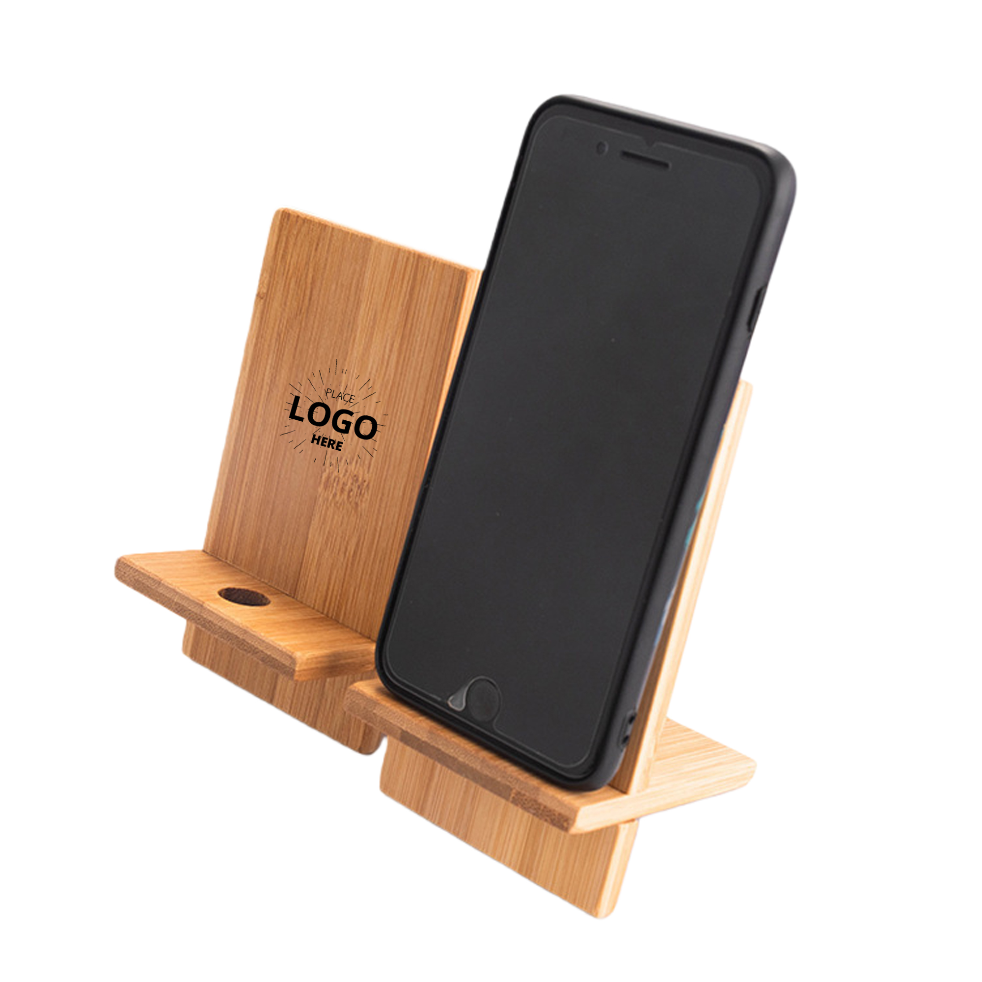 Portable Adjustable Wooden Phone Stand 3
