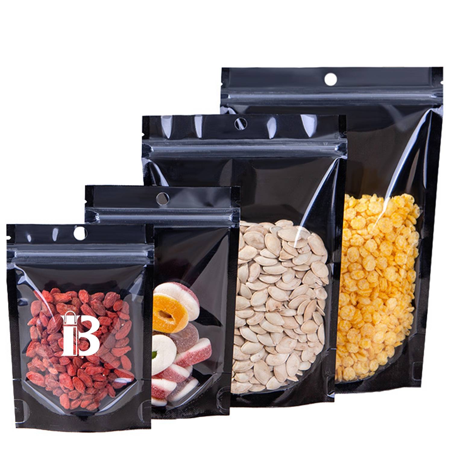 Food Storage Mylar Packaging Pouch Bag w/ Clear Window 2