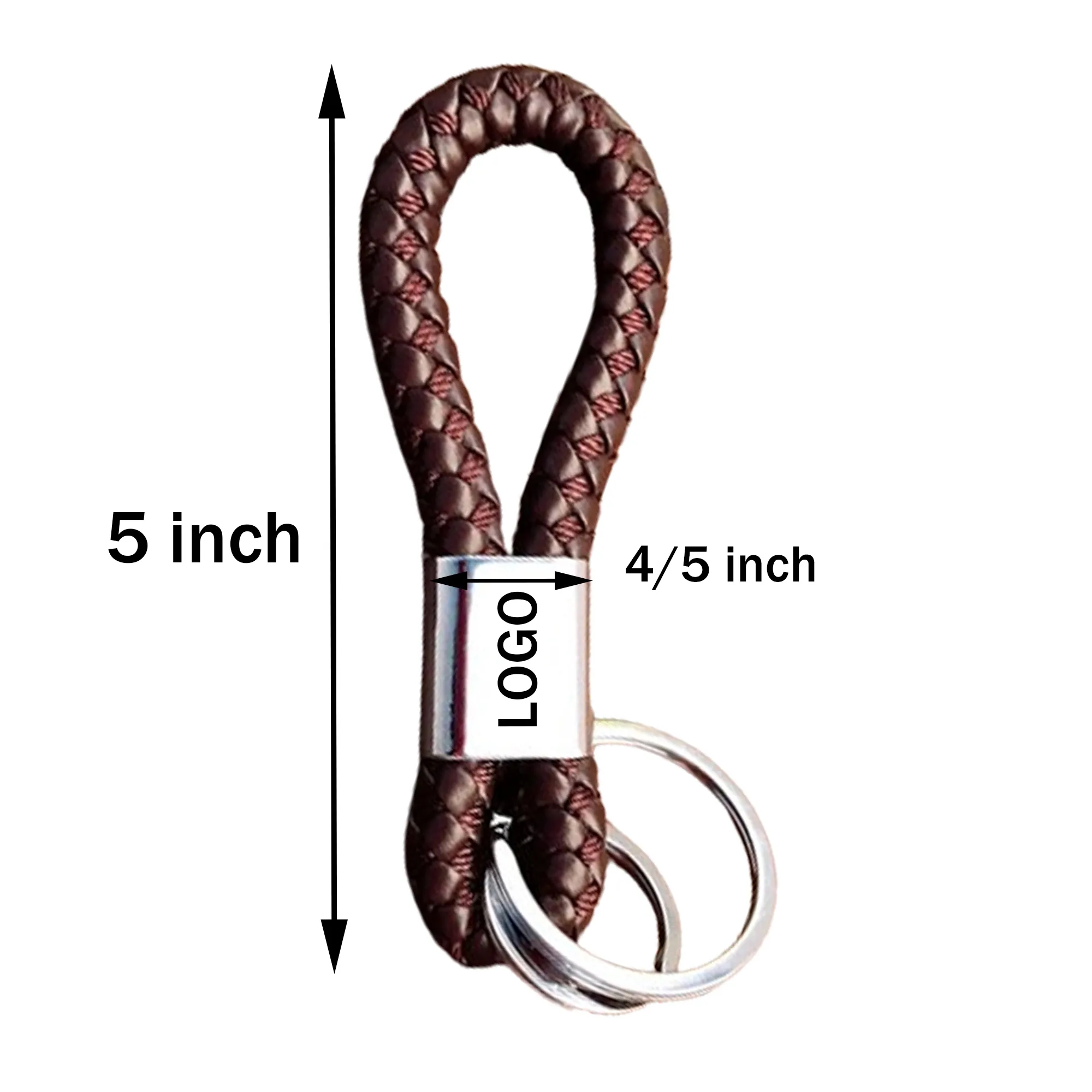 Custom PU Woven Keychain 2