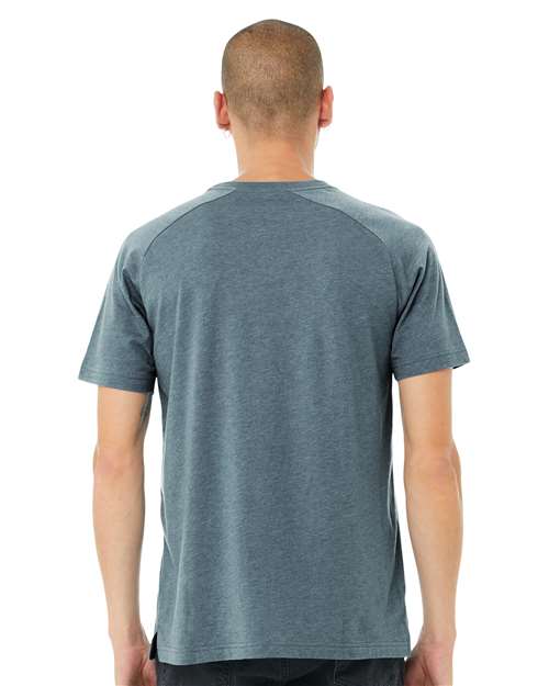 Men's Heather CVC Raglan Tee - 3201 6