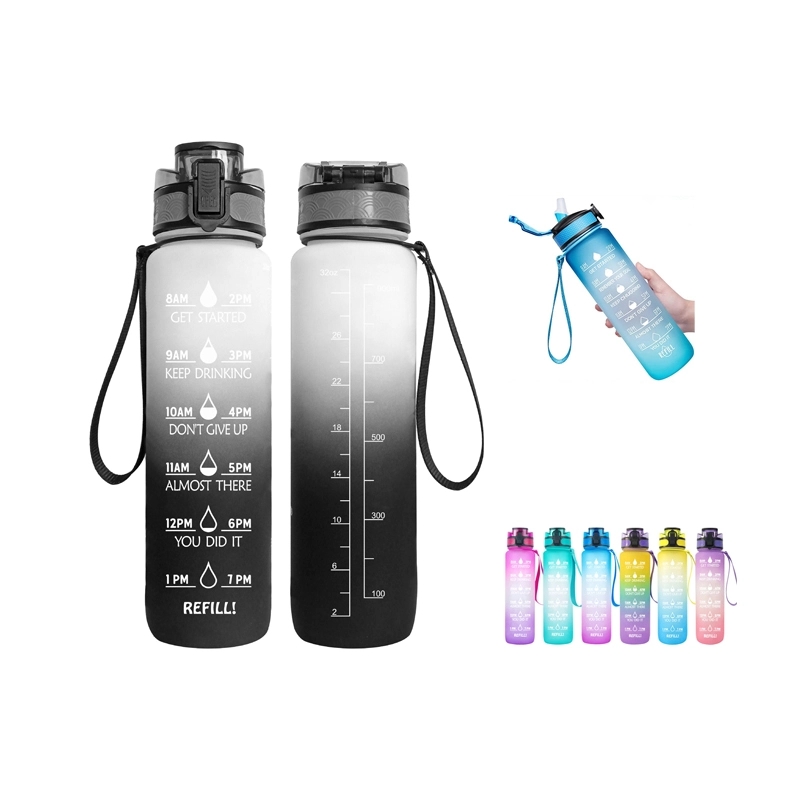 32 OZ Water Bottle with Time Marker 1