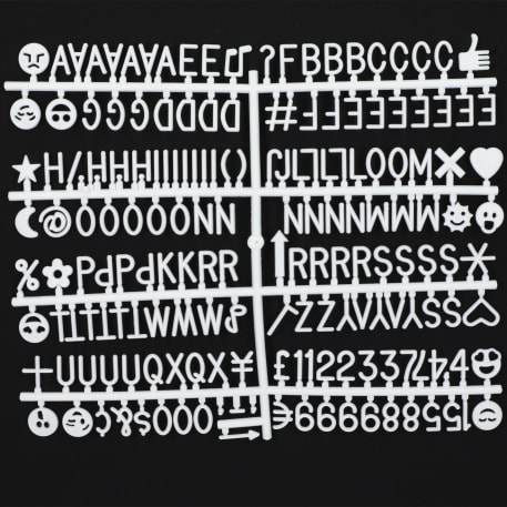 Felt Board with Letters 17