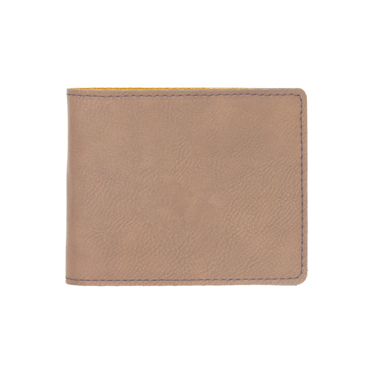 Dark Brown Leatherette Bifold Wallet 2