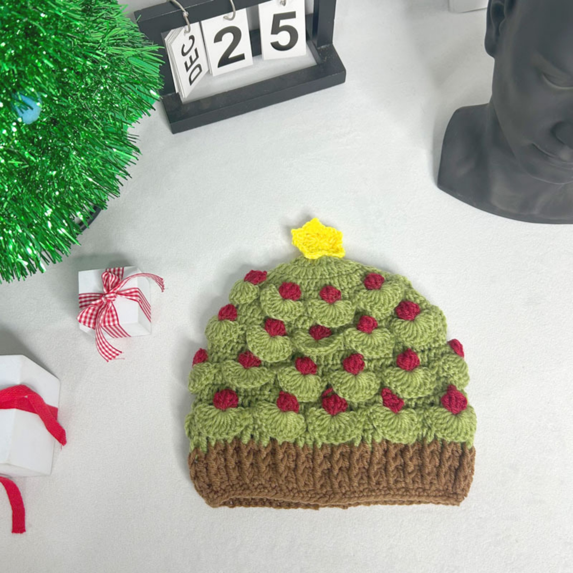 Christmas Knit Beanie Hat Winter Cap 4