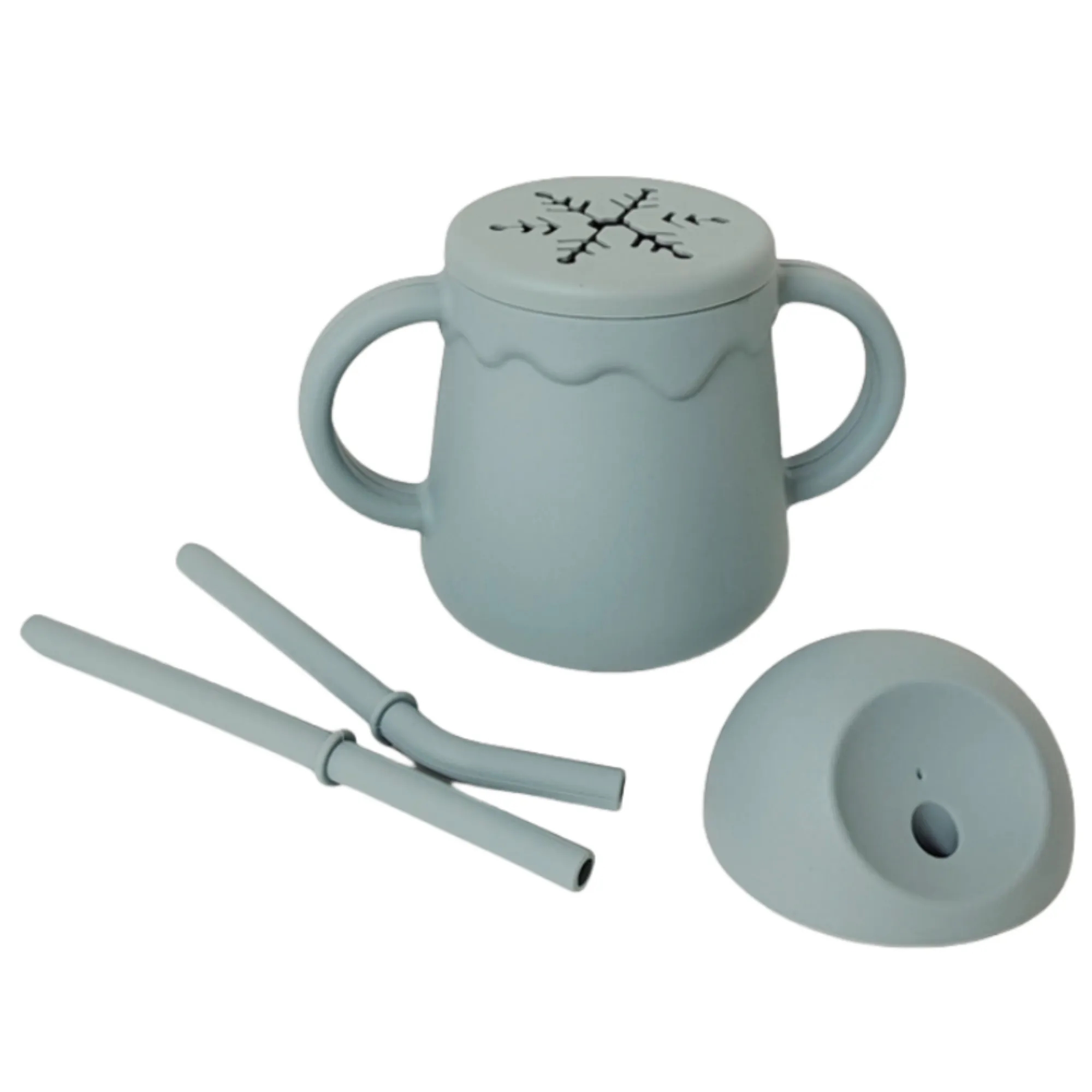 Silicone Baby Double-Handle Drinking Cup 6