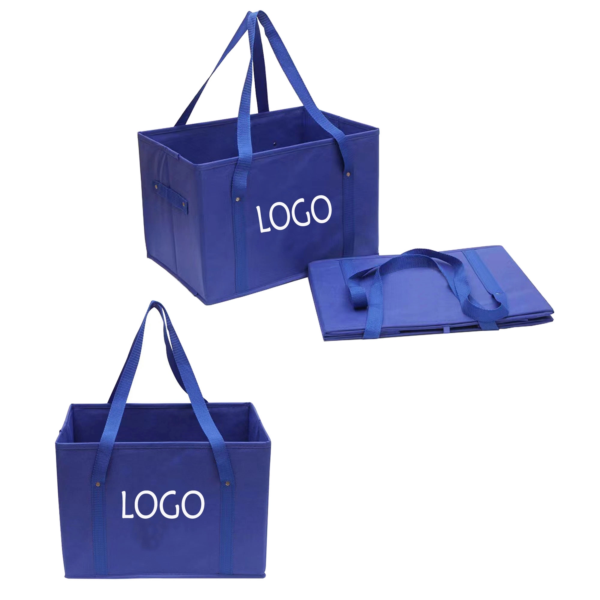 Reusable Non Woven Collapsible Shopping Box  MOQ 100PCS 2