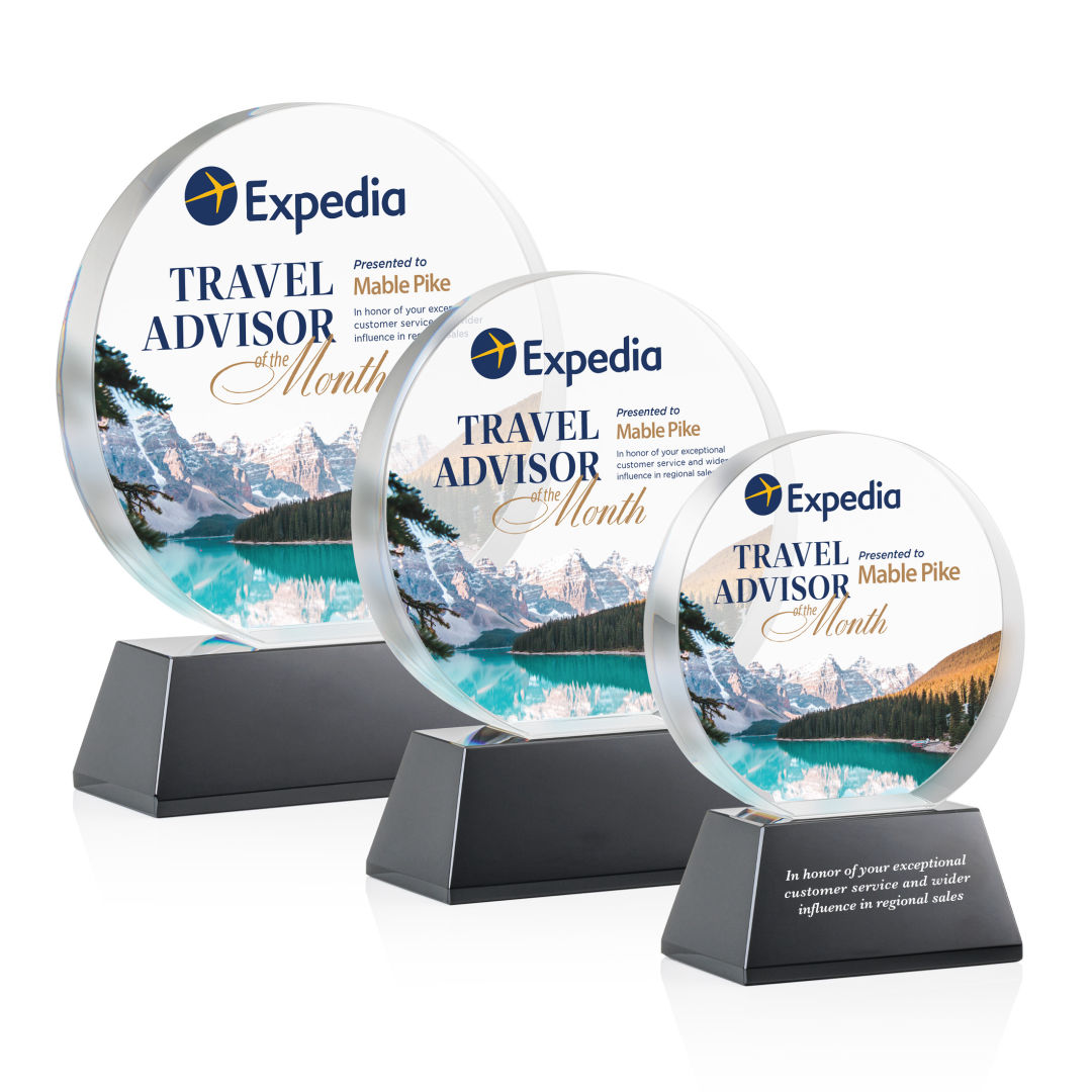 Glenwood Vividprint™ Award on Base - Black 12