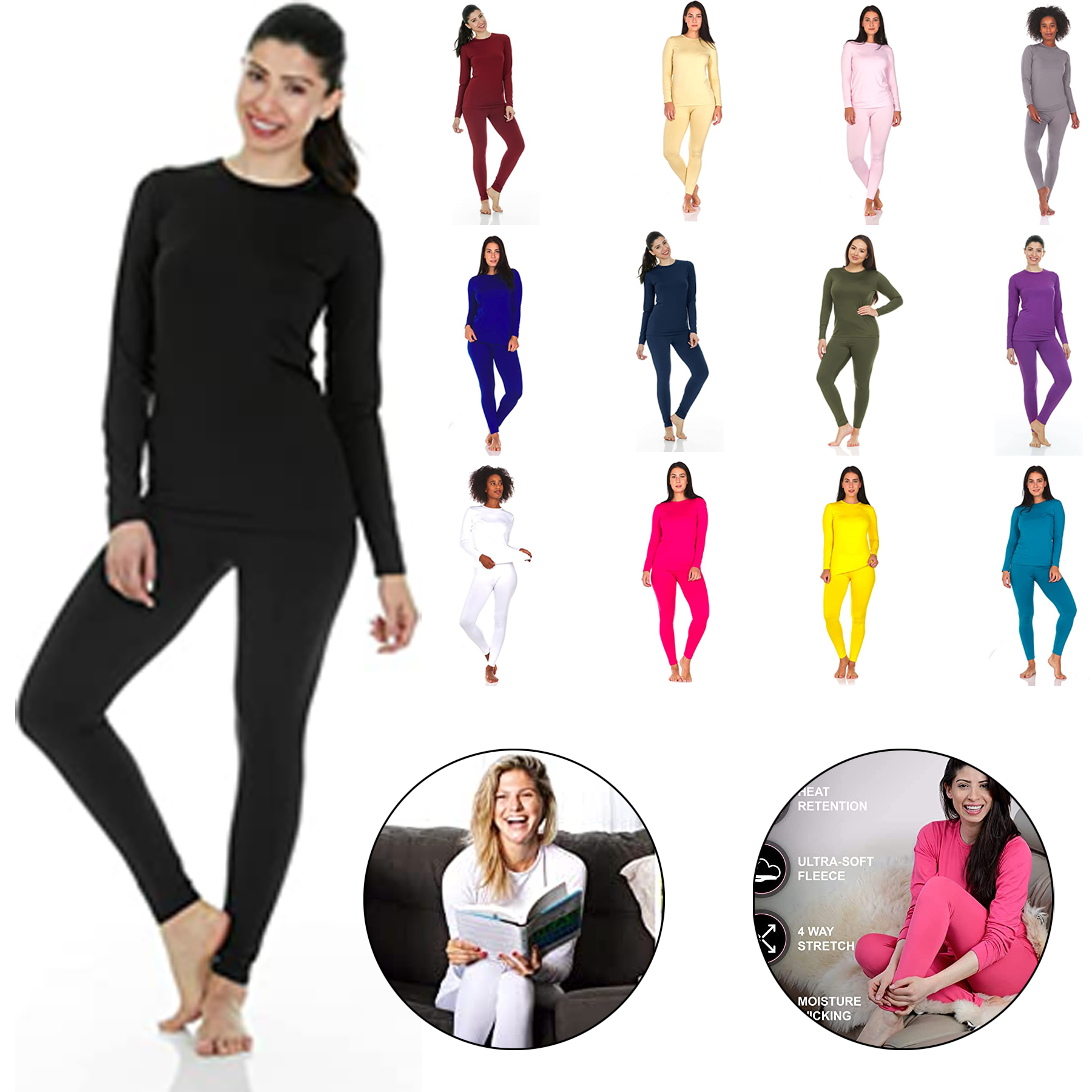 Winter Women's Thermal Underwear Set 2