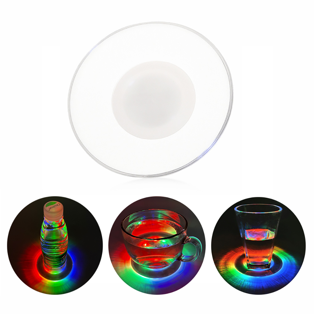 10cm LED Luminous Coaster Cup Mat 1