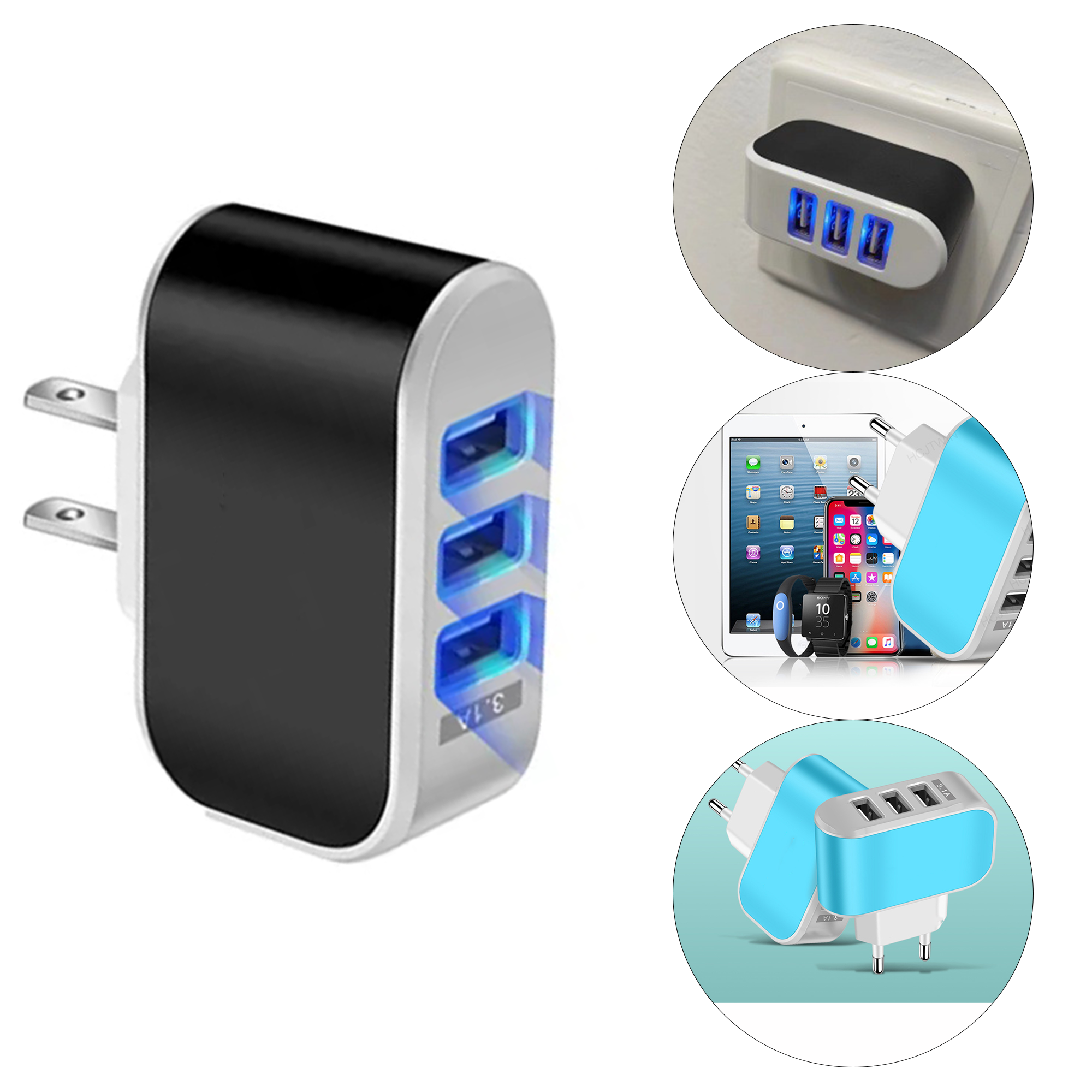 Multi Port Travel Charger 2