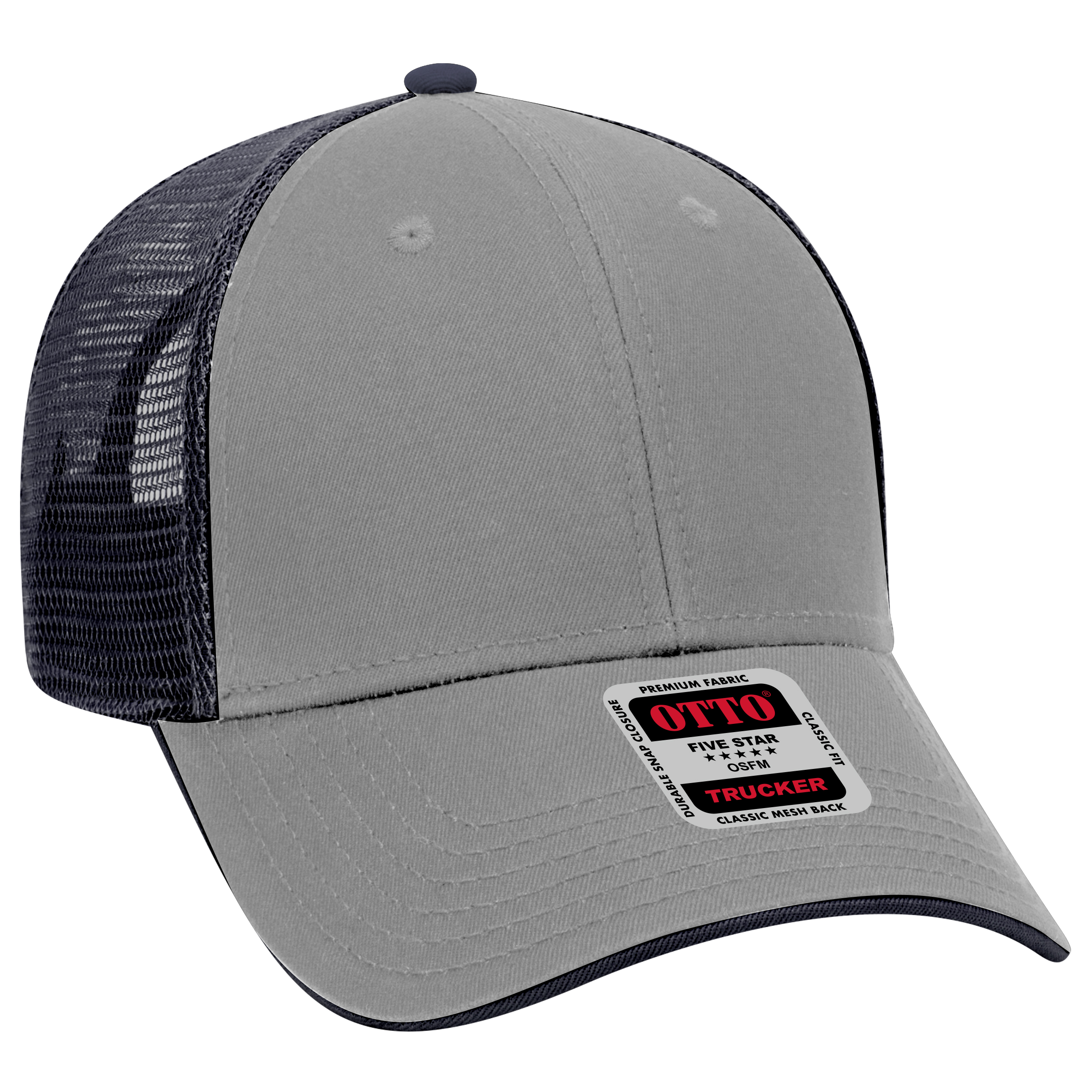 OTTO CAP® 6 Panel Low Profile Mesh Back Trucker Hat 59
