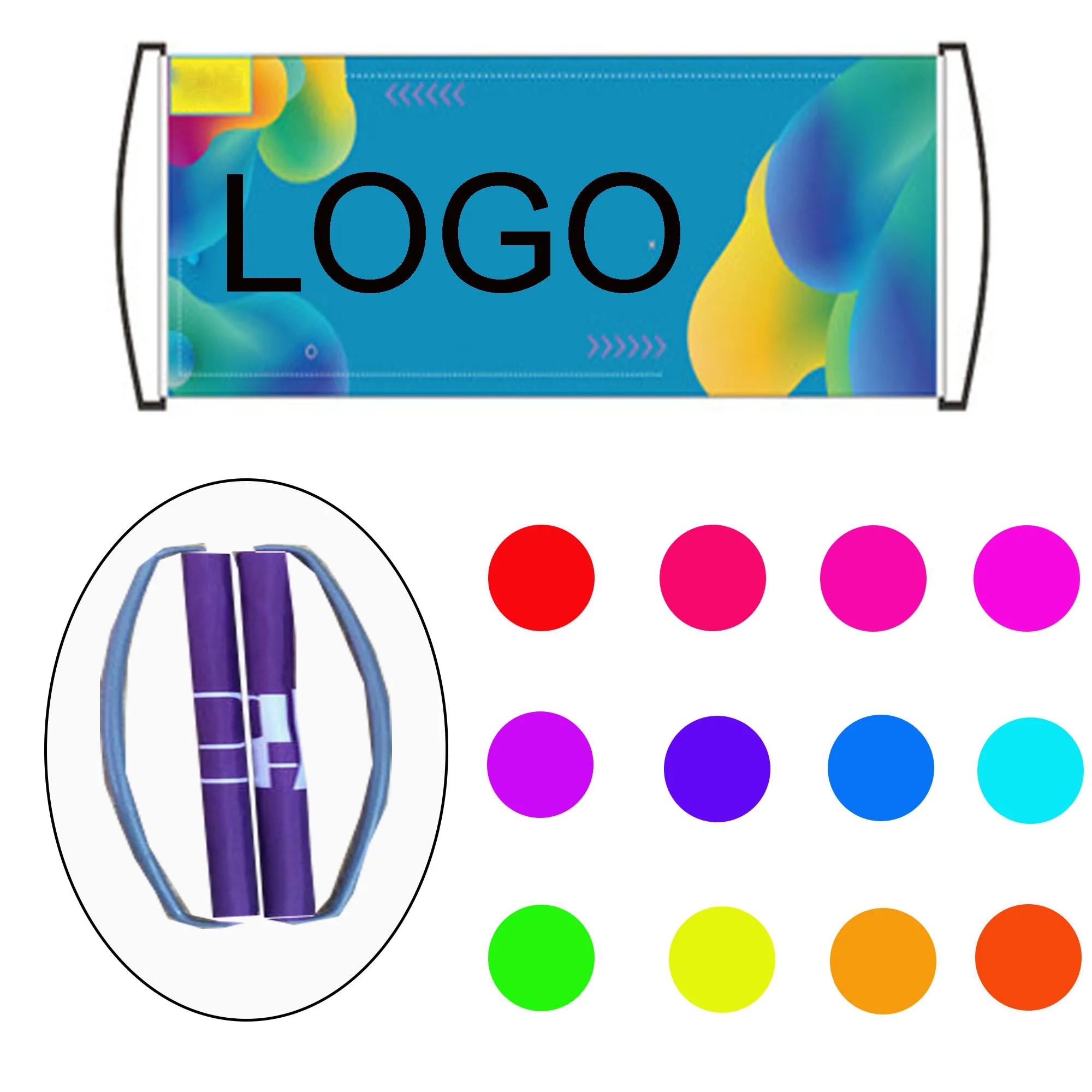 Full Color Spot Retractable Rolling Hand Banner