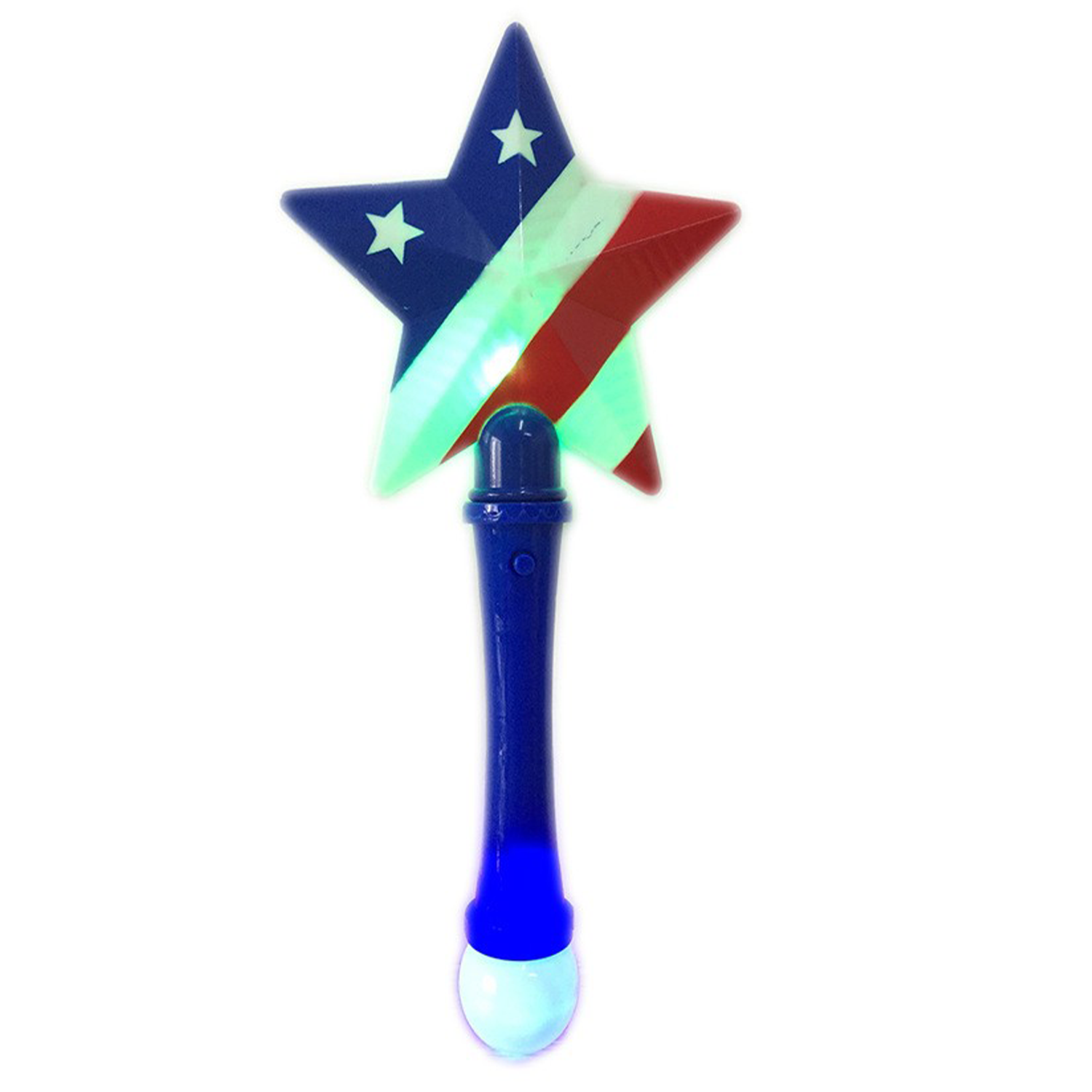 US Flag Star Light Up Wand 3