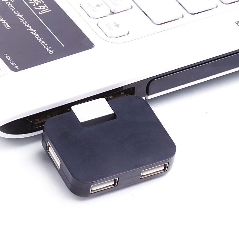 Portable 4 in 1 Square Multi USB Folding Splitter 3