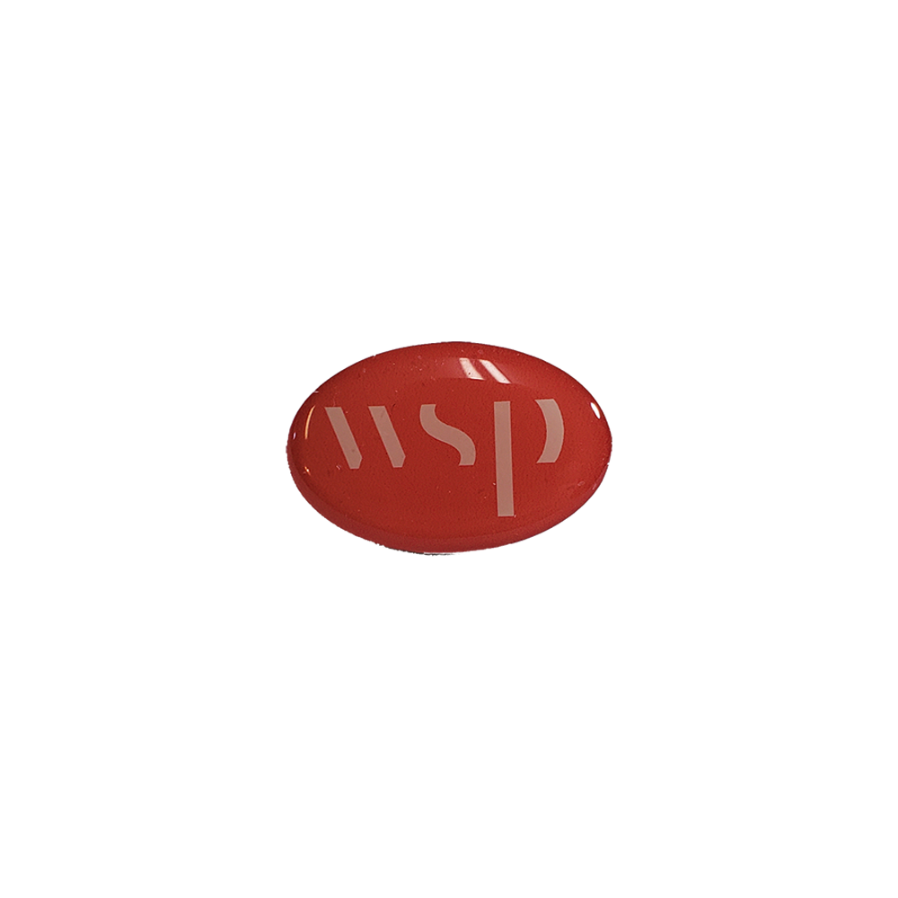 Lapel Pin / Pins with custom shape imprint up to 1 Sq.In. 3