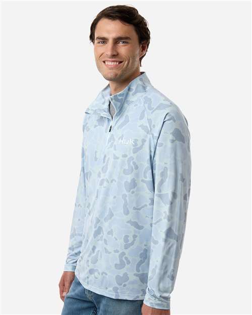 Men's Airweight KC Printed Quarter-Zip Pullover - H1200720 23