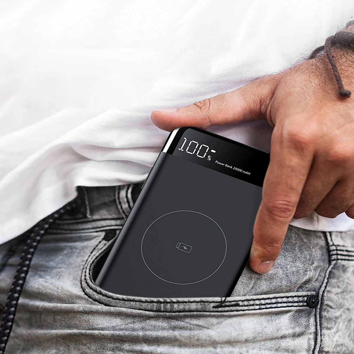 Digital Display Wireless Charging Power Bank(10000 Mah) 5