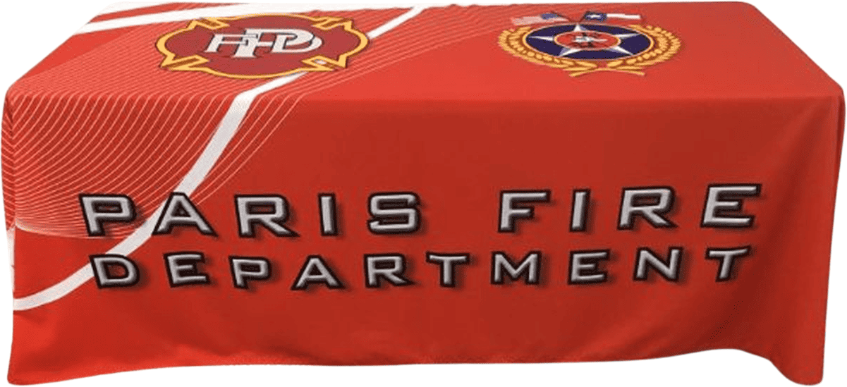 Table Cover 6' Table Throw - Polyester - Custom Printed 1