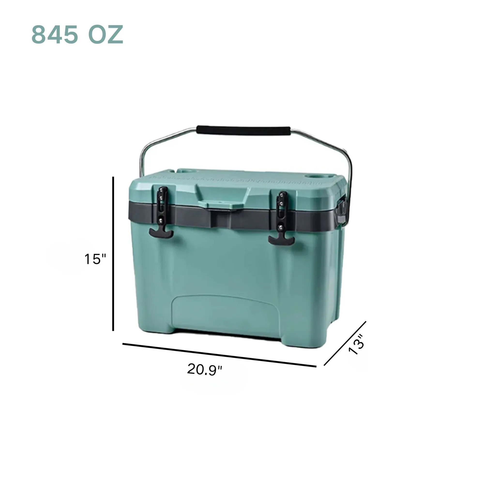 Portable Picnic Cooler Box 20.9" x 13" x 15" 6