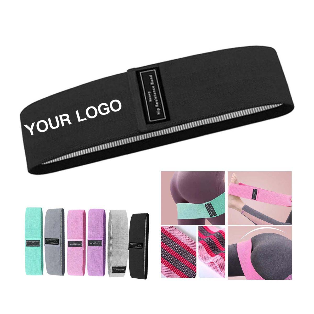 Polyester Resistance Band Set with Three Levels 2