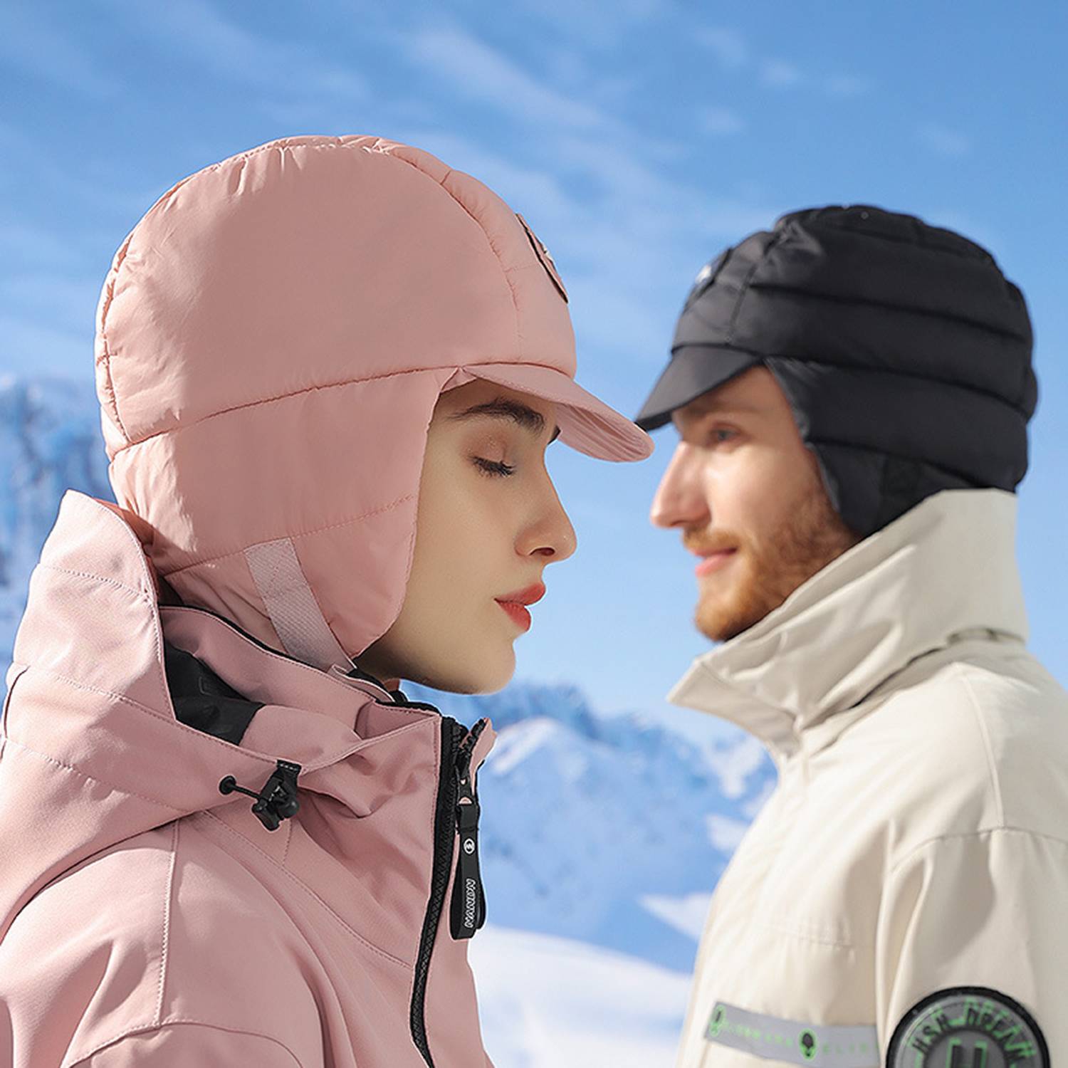 Winter Warm Down Puffer Hood Cap 7