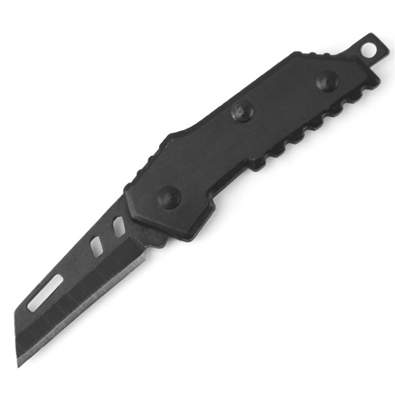 Mini Stainless Steel Folding Pocket Knife with Strap Hole 4