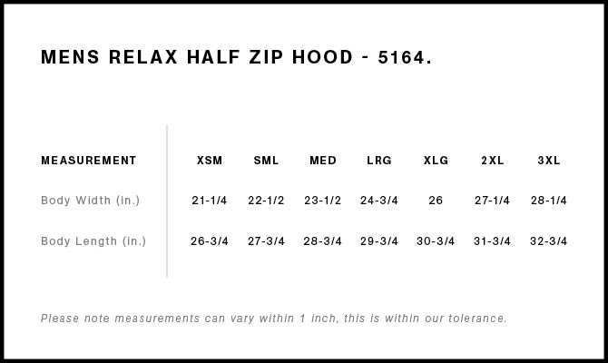 Relax Half Zip Hood | 5164, custom hoodie or sweatshirt with logo imprint 10
