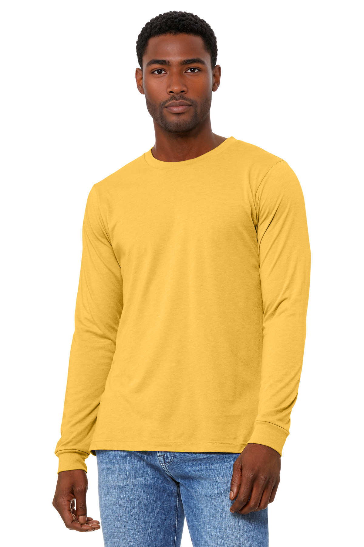 BELLA+CANVAS Unisex Heather CVC Long Sleeve Tee BC3501CVC 38